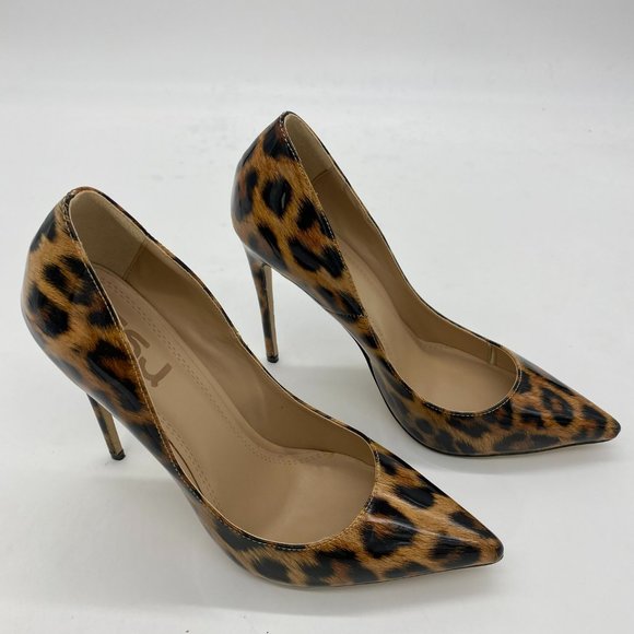 Leopard Print Stiletto Heels - Picture 4 of 9